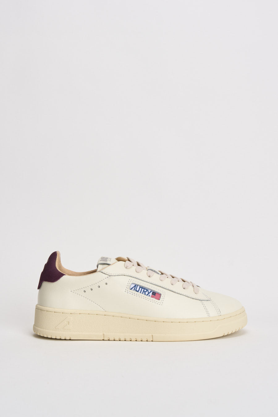 Sneakers uomo Dallas bianca e bordeaux ADLM MR27 AUTRY 