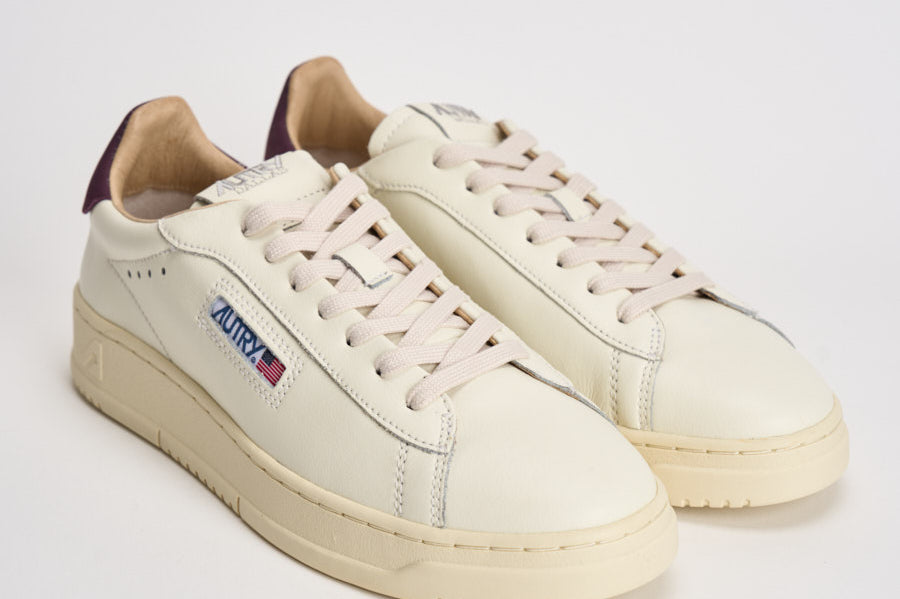 Sneakers uomo Dallas bianca e bordeaux ADLM MR27 AUTRY 