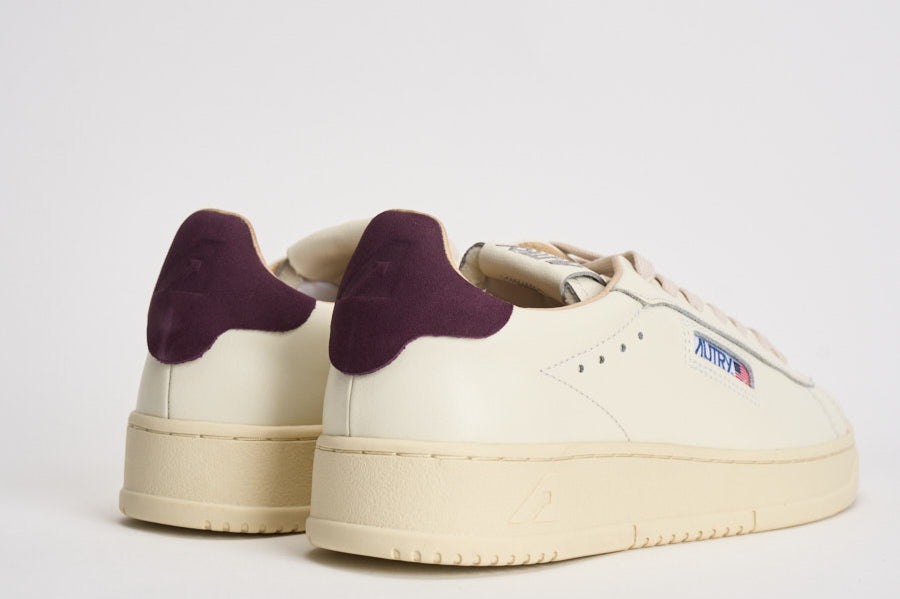 Sneakers uomo Dallas bianca e bordeaux ADLM MR27 AUTRY 