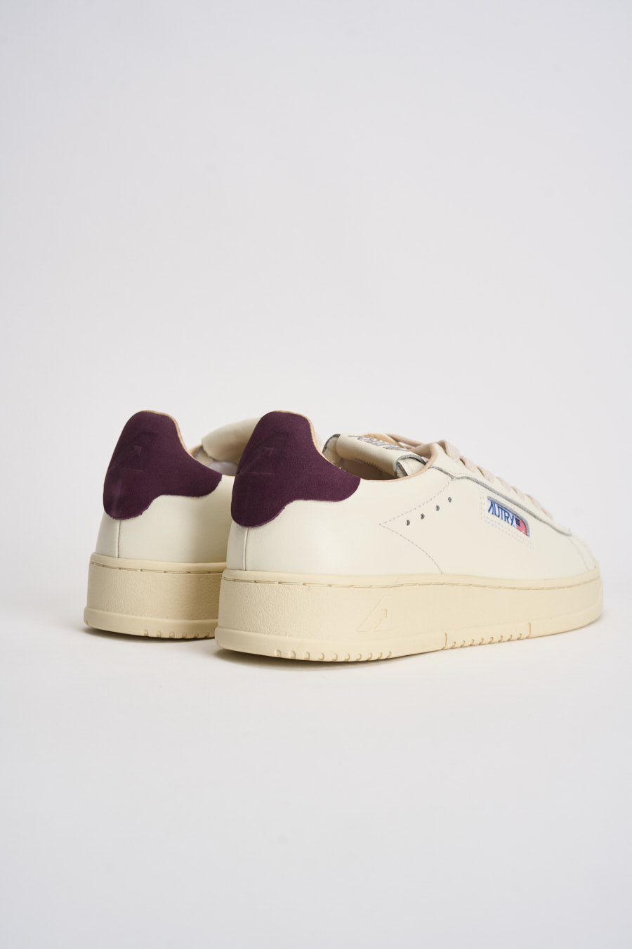 Sneakers uomo Dallas bianca e bordeaux ADLM MR27 AUTRY 