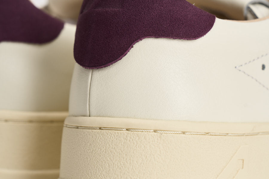 Sneakers uomo Dallas bianca e bordeaux ADLM MR27 AUTRY 