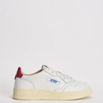Sneakers uomo Medalist Low bianca e rossa AULM BJ01 AUTRY 