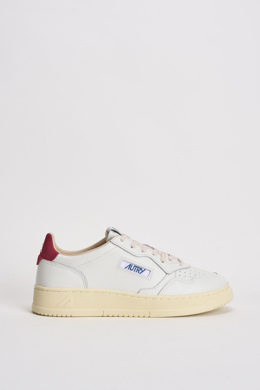 Sneakers uomo Medalist Low bianca e rossa AULM BJ01 AUTRY 