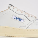 Sneakers uomo Medalist Low bianca e rossa AULM BJ01 AUTRY 