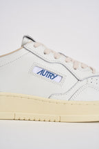 Sneakers uomo Medalist Low bianca e rossa AULM BJ01 AUTRY 