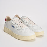 Sneakers uomo Medalist Low bianca e rossa AULM BJ01 AUTRY 