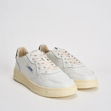 Sneakers uomo Medalist Low bianca e verde AULM BJ02 AUTRY 