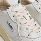 Sneakers uomo Medalist Low bianca e verde AULM BJ02 AUTRY 