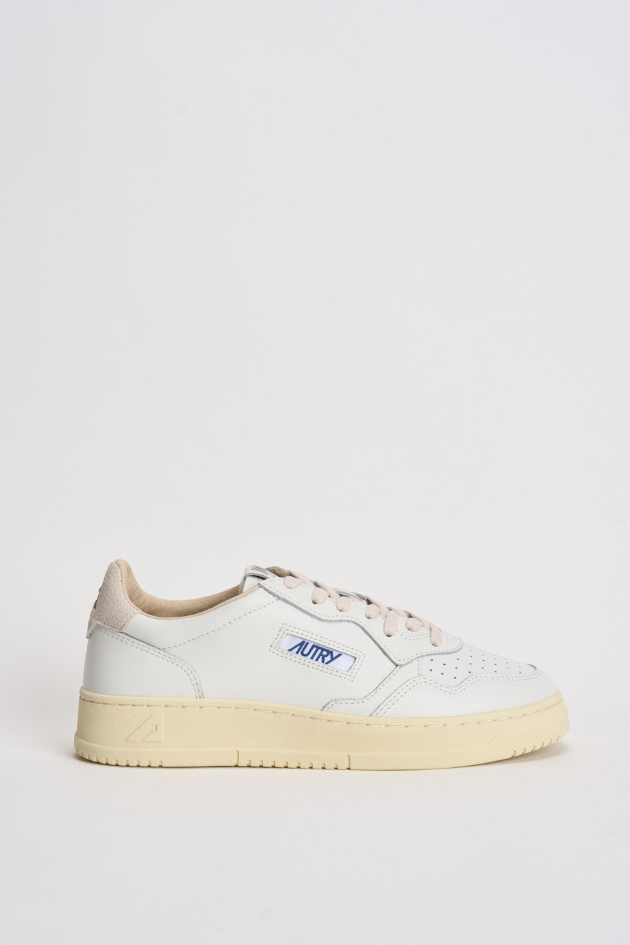 Sneakers uomo Medalist Low bianca e beige AULM BJ04 AUTRY 