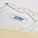 Sneakers uomo Medalist Low bianca e beige AULM BJ04 AUTRY 