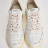 Sneakers uomo Medalist Low bianca e beige AULM BJ04 AUTRY 