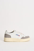 Sneakers uomo Medalist Low in suede bianca e grigia AULM FT15 AUTRY 