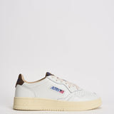 Sneakers uomo Medalist Low bianca e marrone AULM HJ03 AUTRY 