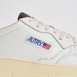Sneakers uomo Medalist Low bianca e marrone AULM HJ03 AUTRY 