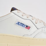 Sneakers uomo Medalist Low bianca e marrone AULM HJ03 AUTRY 