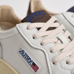 Sneakers uomo Medalist Low bianca e marrone AULM HJ03 AUTRY 