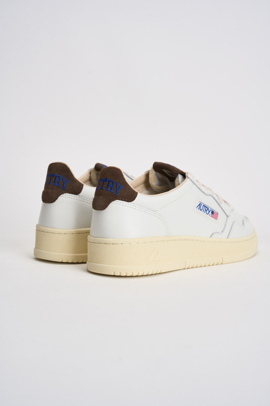 Sneakers uomo Medalist Low bianca e marrone AULM HJ03 AUTRY 