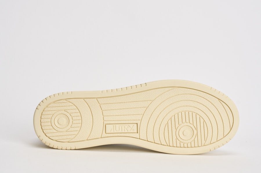 Sneakers uomo Medalist Low bianca e marrone AULM HJ03 AUTRY 