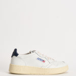 Sneakers uomo Medalist Low  in pelle bianca e blu AULM LL12 AUTRY 