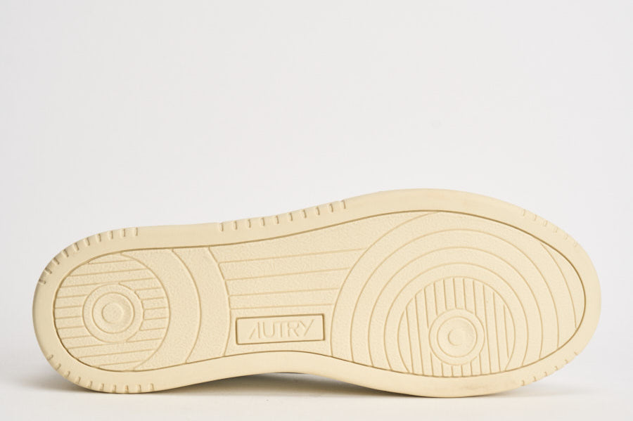 Sneakers uomo Medalist Low  in pelle bianca e blu AULM LL12 AUTRY 