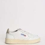 Sneakers uomo Medalist low bianca e tortora AULM LL27 AUTRY 