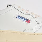 Sneakers uomo Medalist low bianca e tortora AULM LL27 AUTRY 
