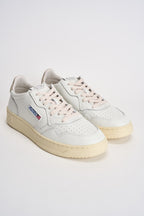 Sneakers uomo Medalist low bianca e tortora AULM LL27 AUTRY 