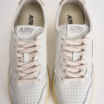 Sneakers uomo Medalist low bianca e tortora AULM LL27 AUTRY 