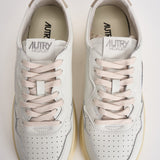 Sneakers uomo Medalist low bianca e tortora AULM LL27 AUTRY 