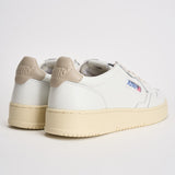 Sneakers uomo Medalist low bianca e tortora AULM LL27 AUTRY 