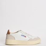 Sneakers uomo Medalist Low in suede beige e caramello AULM LS16 AUTRY 