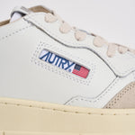 Sneakers uomo Medalist low in suede beige e verde AULM LS17 AUTRY 