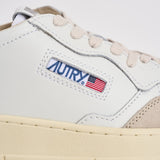 Sneakers uomo Medalist low in suede beige e verde AULM LS17 AUTRY 