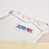Sneakers uomo Medalist low beige e nera AULM LS21 AUTRY 