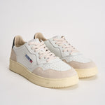 Sneakers uomo Medalist low beige e nera AULM LS21 AUTRY 