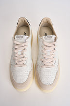 Sneakers uomo Medalist low beige e nera AULM LS21 AUTRY 