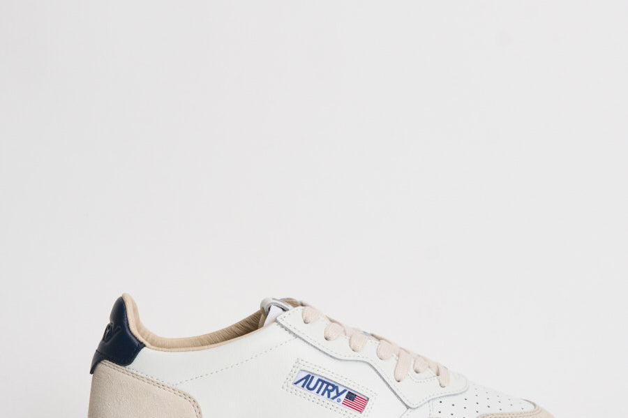 Sneakers uomo Medalist Low in pelle e suede blu AULM LS28 AUTRY 