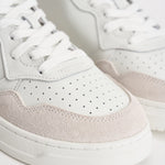 Sneakers uomo Medialist Low in pelle bianca e beige AULM LS30 AUTRY 