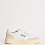 Sneakers uomo Medalist Low in suede bianca e panna AULM LS33 AUTRY 