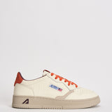 Sneakers uomo Medalist Low bianca e arancione AULM NE17 AUTRY 