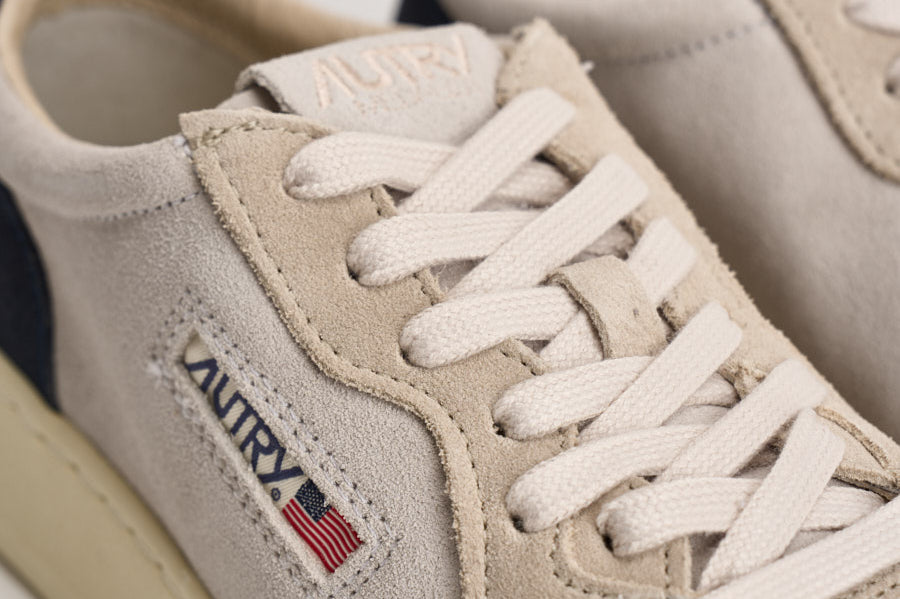 Sneakers uomo Medalist Low in suede grigio AULM TS29 AUTRY 
