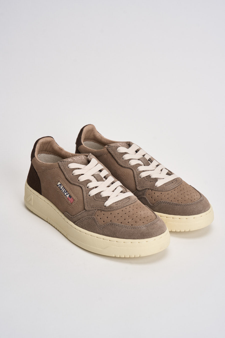 Sneakers uomo Medalist Low in suede marrone AULM TS41 AUTRY 