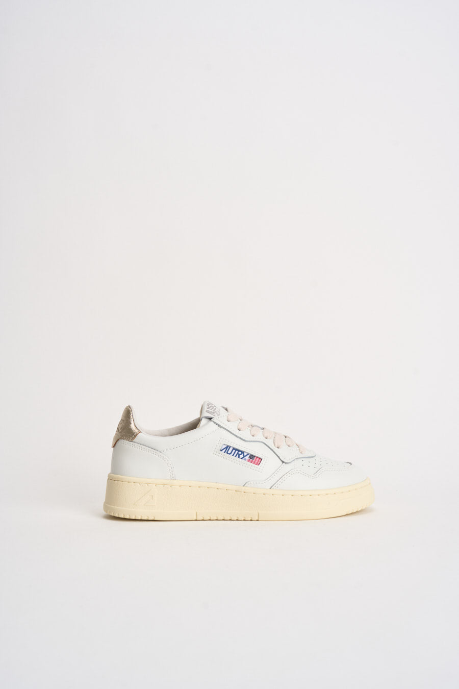 Sneakers donna Medalist Low bianca e oro AULW LL06 AUTRY 