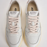 Sneakers Medalist Low donna bianca e rosa AULW LL16 AUTRY 