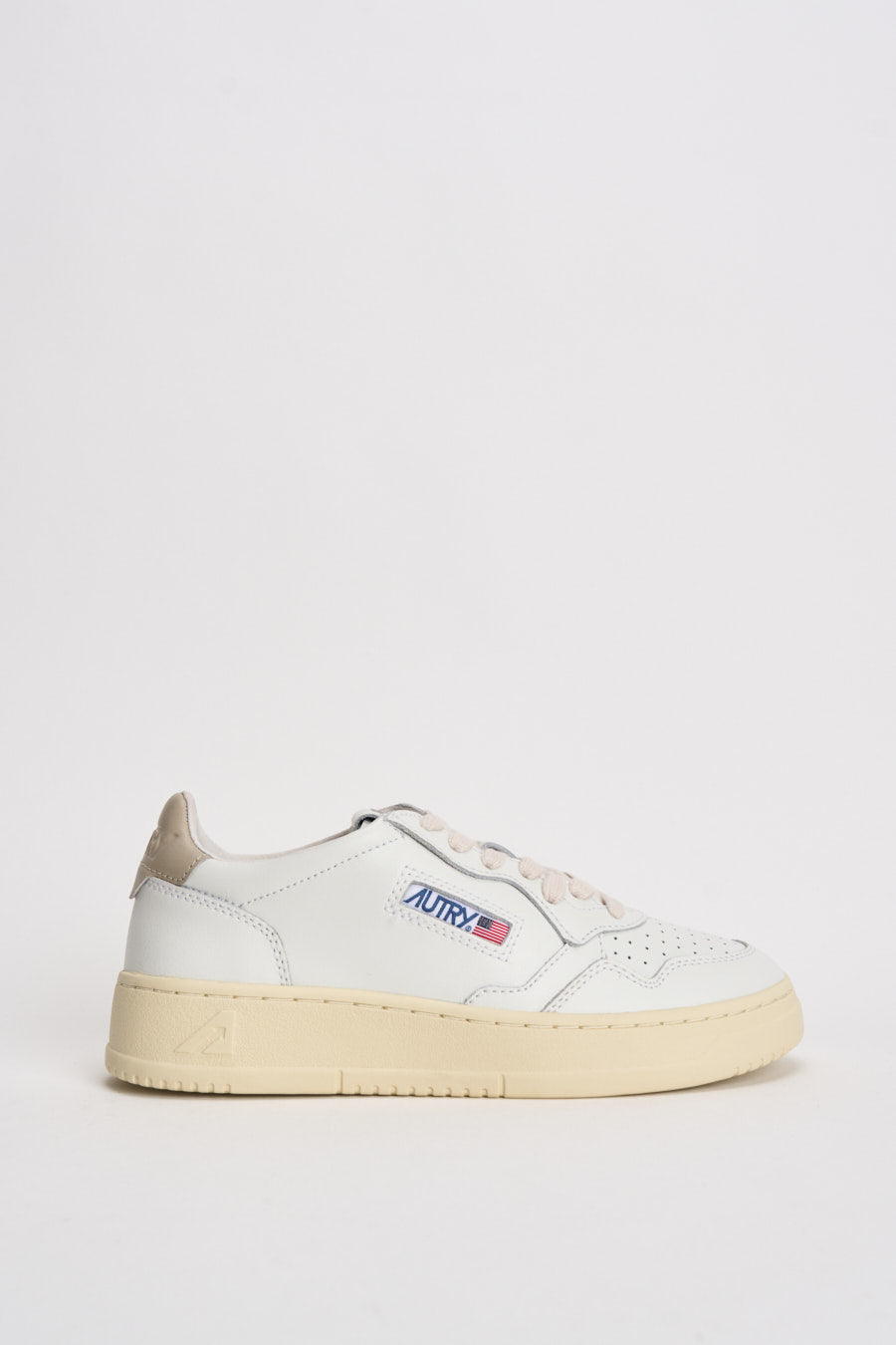 Sneakers Medalist donna bianca e sabbia AULW LL27 AUTRY 
