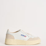 Sneakers donna Medalist Low in suede bianca e panna AULW LS33 AUTRY 
