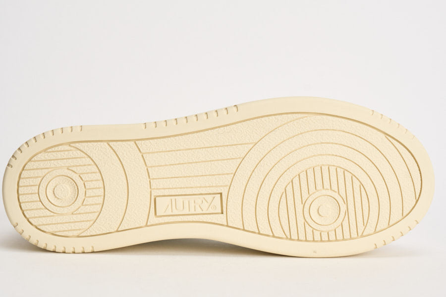 Sneakers donna Medalist Low in suede bianca e panna AULW LS33 AUTRY 