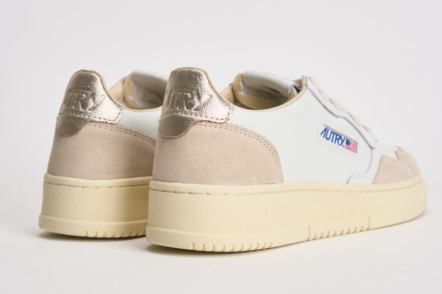 Sneakers donna Medalist low in suede e oro AULW LS75 AUTRY 