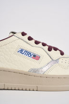 Sneakers donna Medalist panna e bordeaux AULW NE19 AUTRY 
