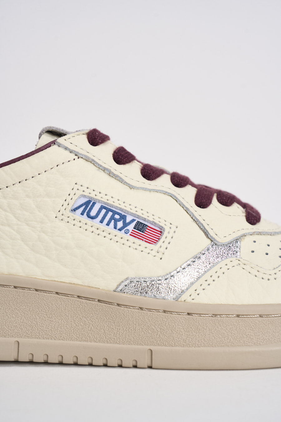 Sneakers donna Medalist panna e bordeaux AULW NE19 AUTRY 